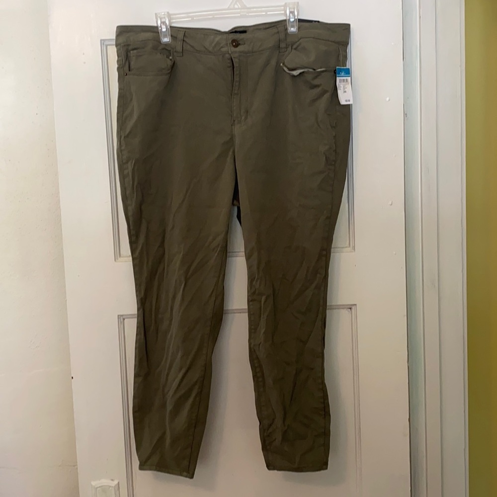 NWT Rue 21+ Green High-Rise Ankle Jeggings